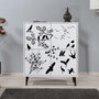 Hanah Home Multilüx Manyas Armario Multiusos Blanco y Negro